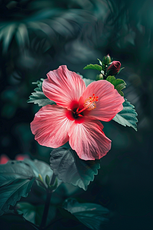 木槿花高清唯美摄影图