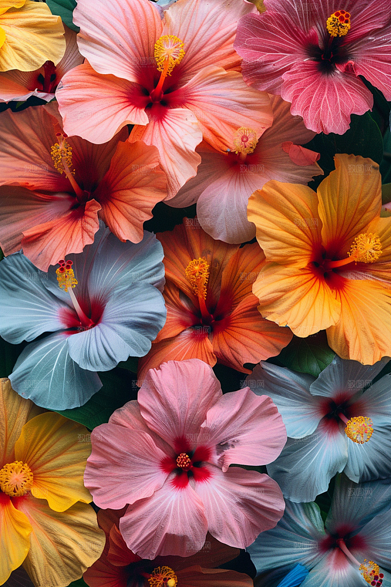 木槿花高清唯美摄影图