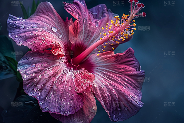 木槿花夏季木棉摄影图