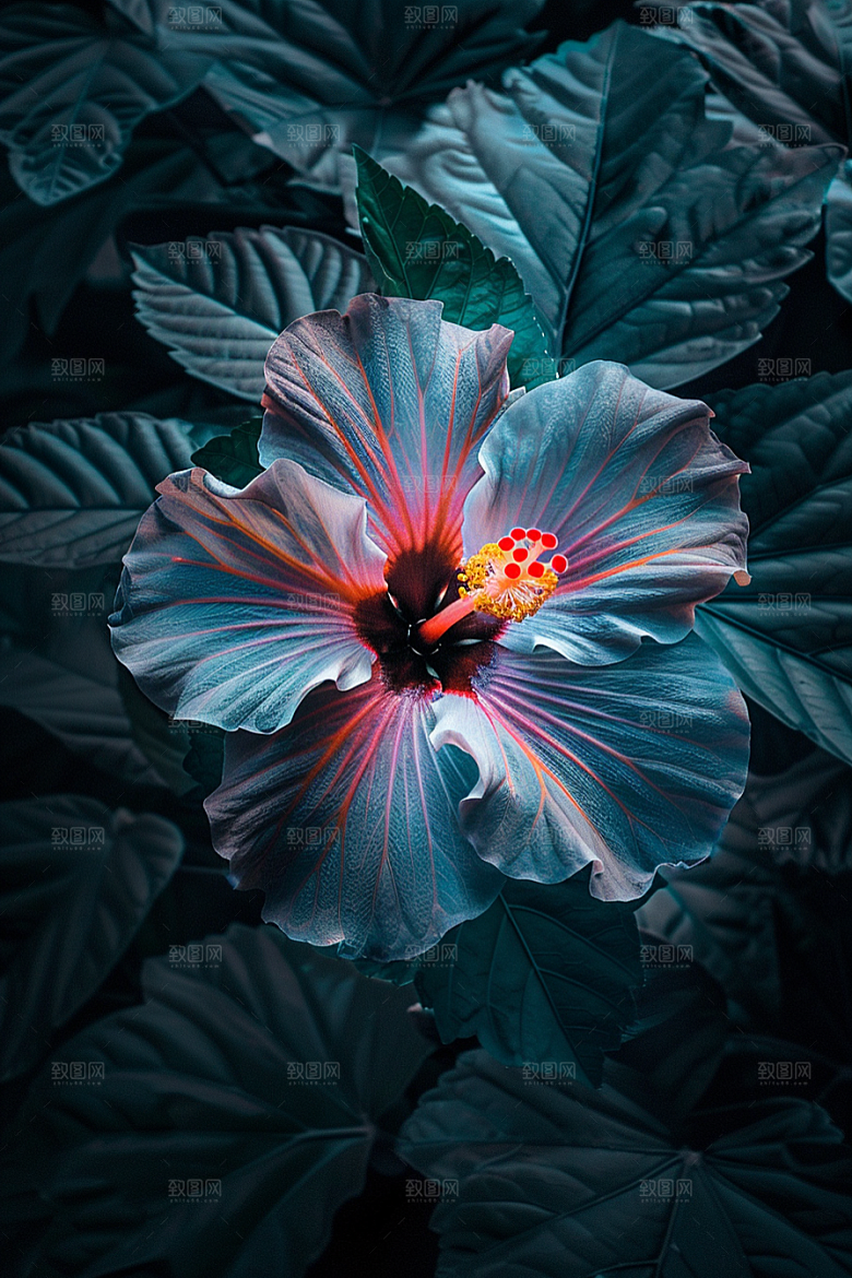 木槿花木棉花卉摄影图