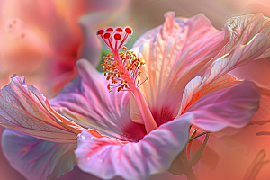 木槿花夏天夏季摄影图