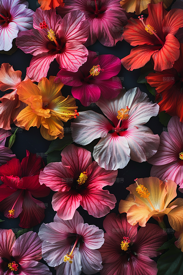 木槿花夏季夏天摄影图
