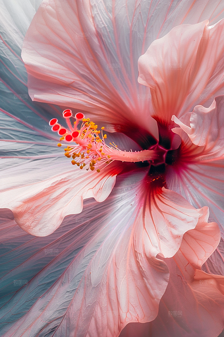 木槿花夏天自然摄影图