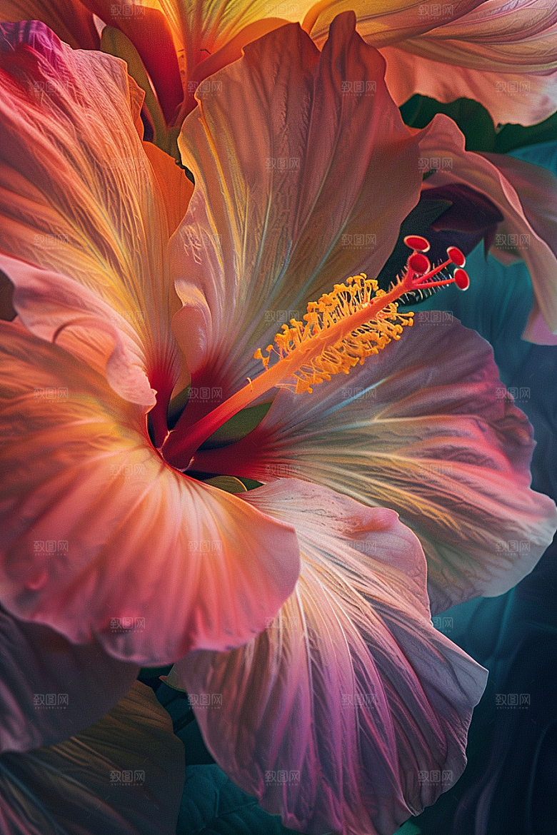 木槿花高清自然摄影图