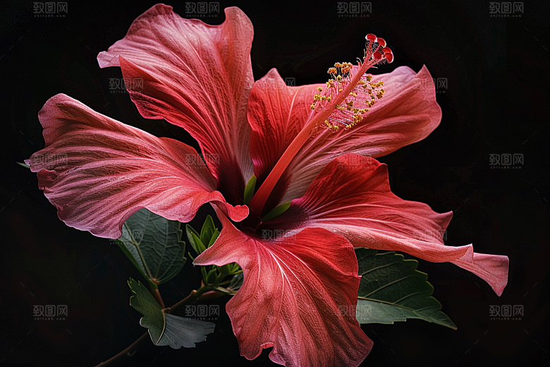 木槿花木棉夏天摄影图