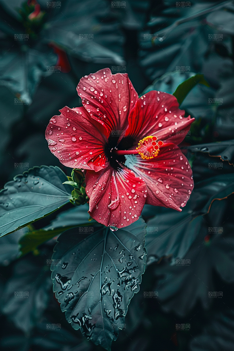 木槿花木棉高清摄影图