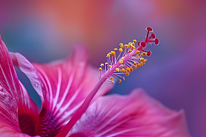 木槿花花卉木棉摄影图