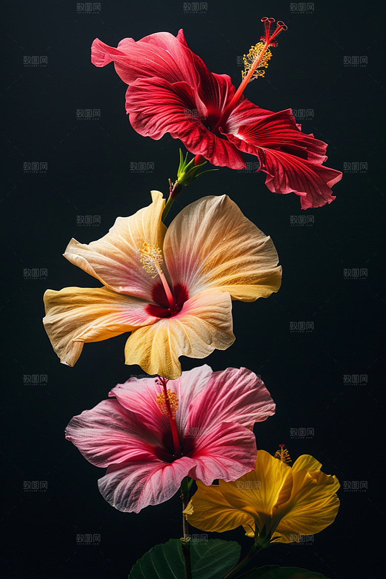 木槿花高清夏季摄影图