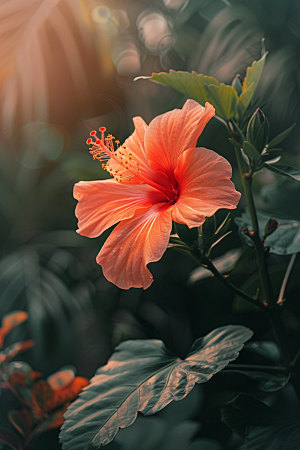 木槿花高清木棉摄影图