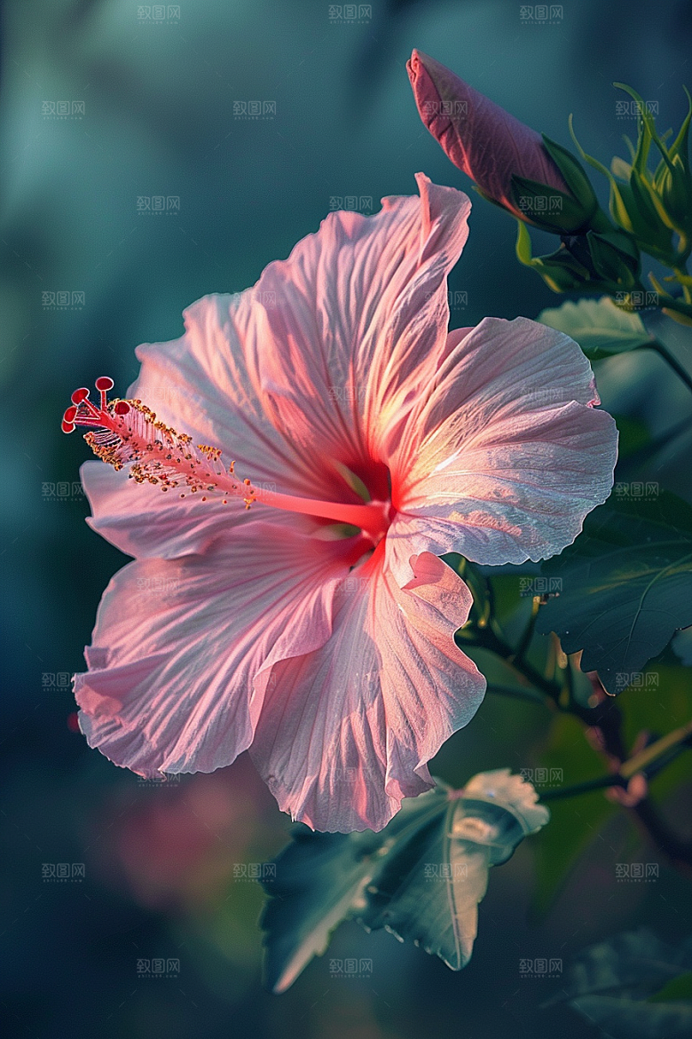 木槿花木棉花卉摄影图