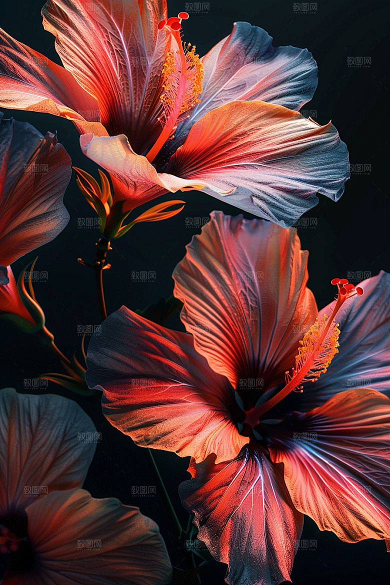 木槿花夏天夏季摄影图