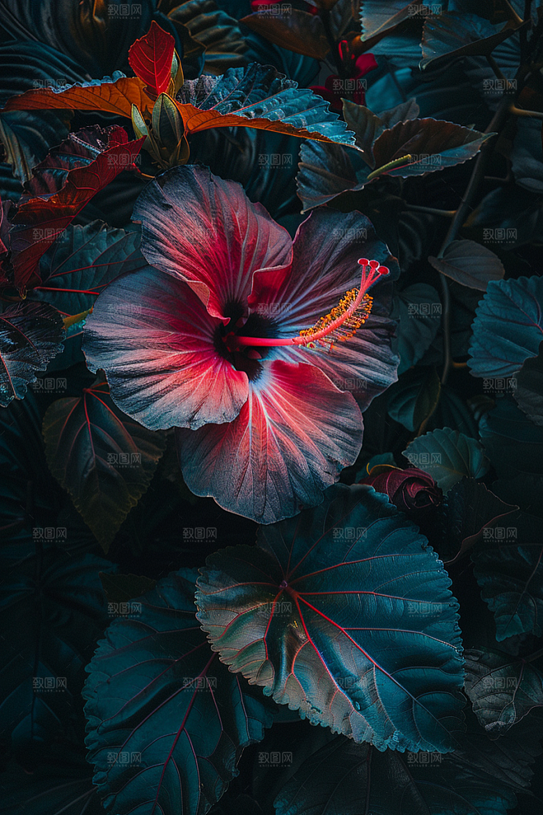 木槿花夏季木棉摄影图