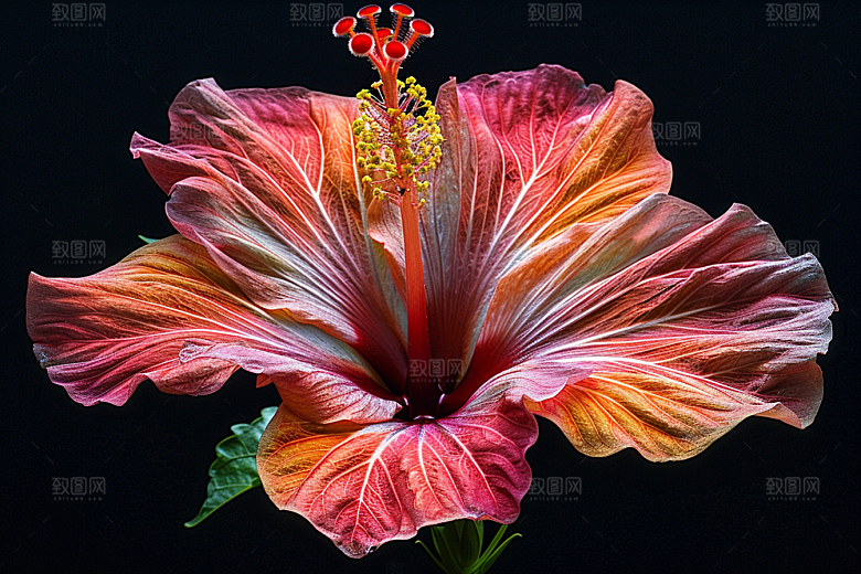 木槿花夏天自然摄影图