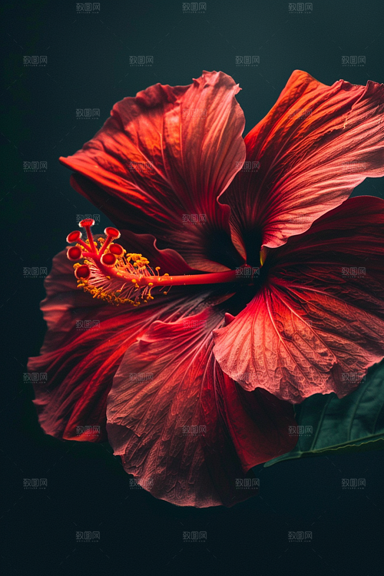 木槿花花卉高清摄影图