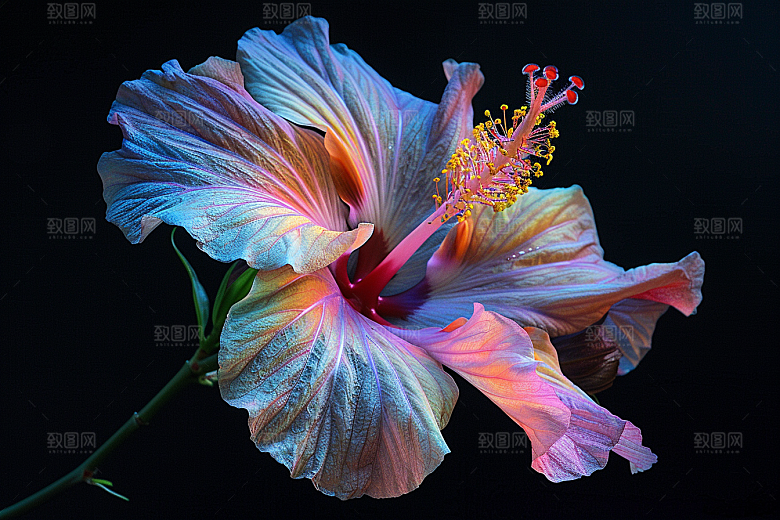 木槿花夏季木棉摄影图