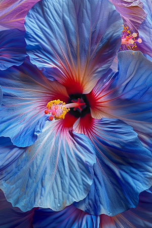 木槿花木棉夏天摄影图