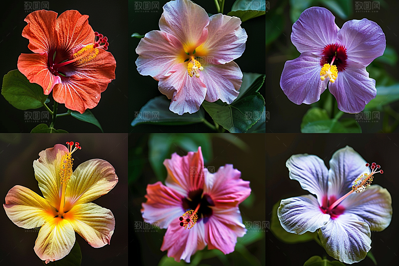 木槿花木棉花朵摄影图