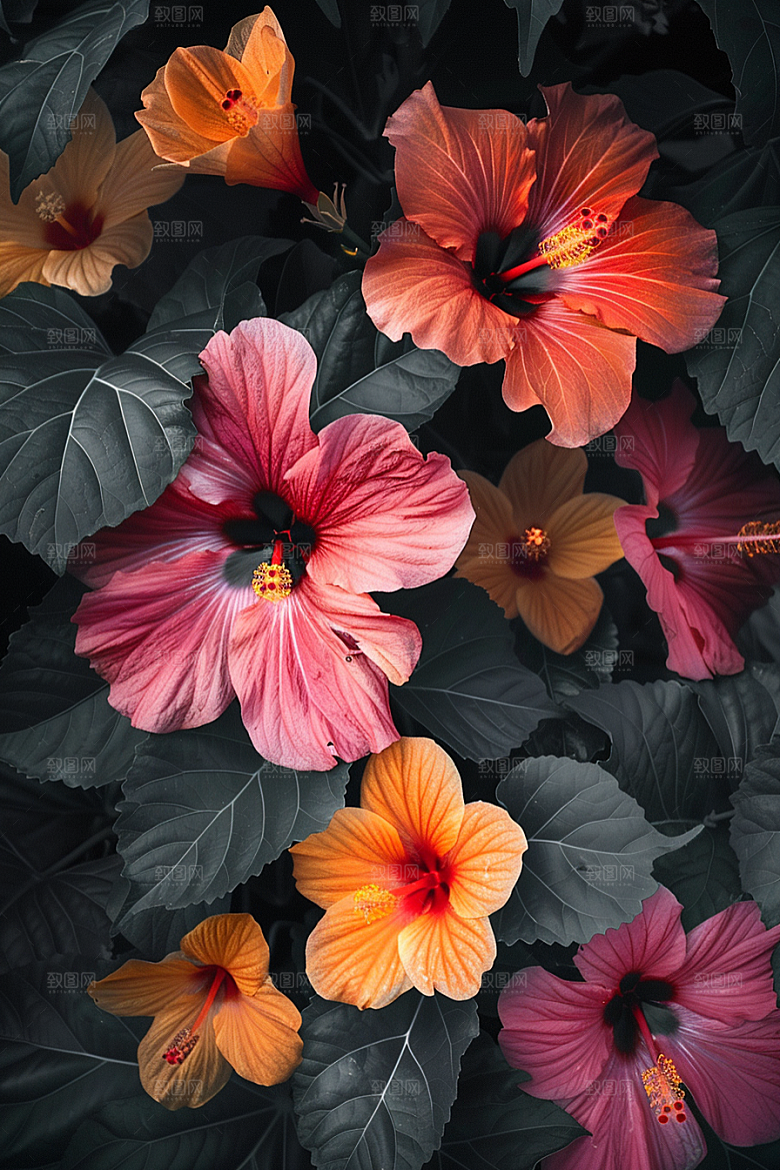 木槿花夏季木棉摄影图