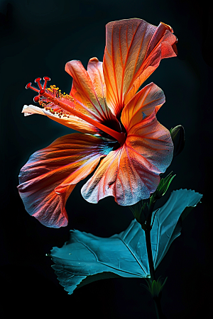 木槿花夏天木棉摄影图