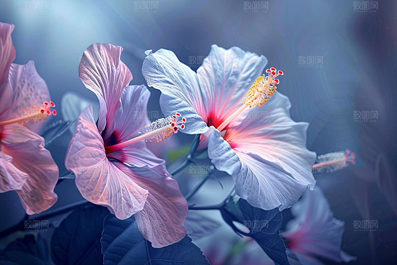 木槿花木棉花卉摄影图