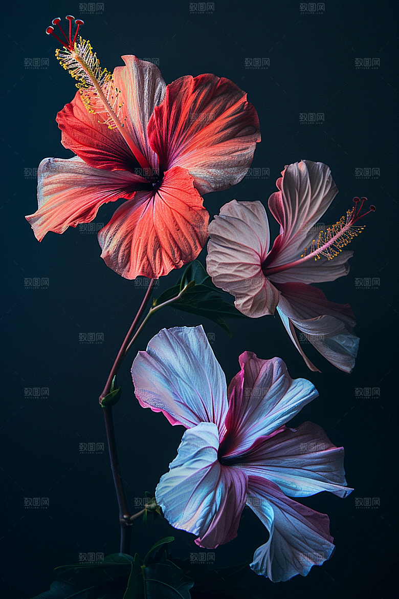 木槿花夏季夏天摄影图