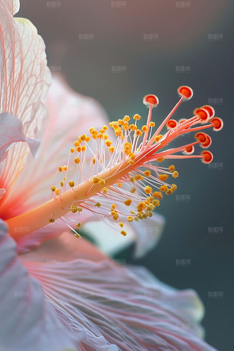 木槿花高清植物摄影图
