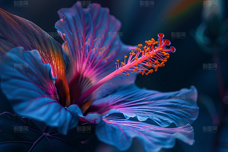 木槿花花卉木棉摄影图
