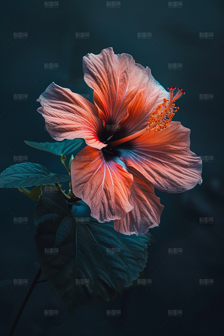 木槿花夏天高清摄影图