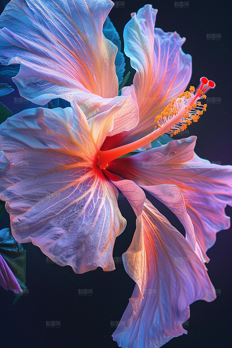 木槿花花朵木棉摄影图