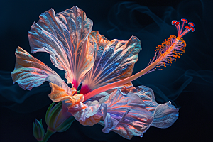 木槿花高清清新摄影图