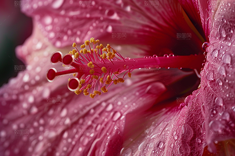 木槿花夏天夏季摄影图