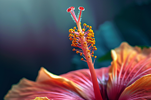 木槿花花卉自然摄影图