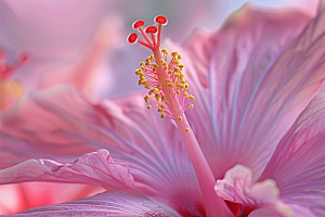 木槿花清新唯美摄影图