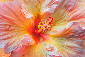 木槿花花朵夏天摄影图