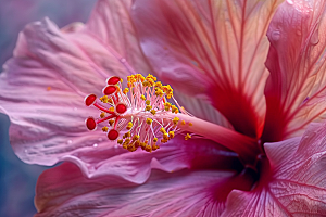 木槿花花朵自然摄影图
