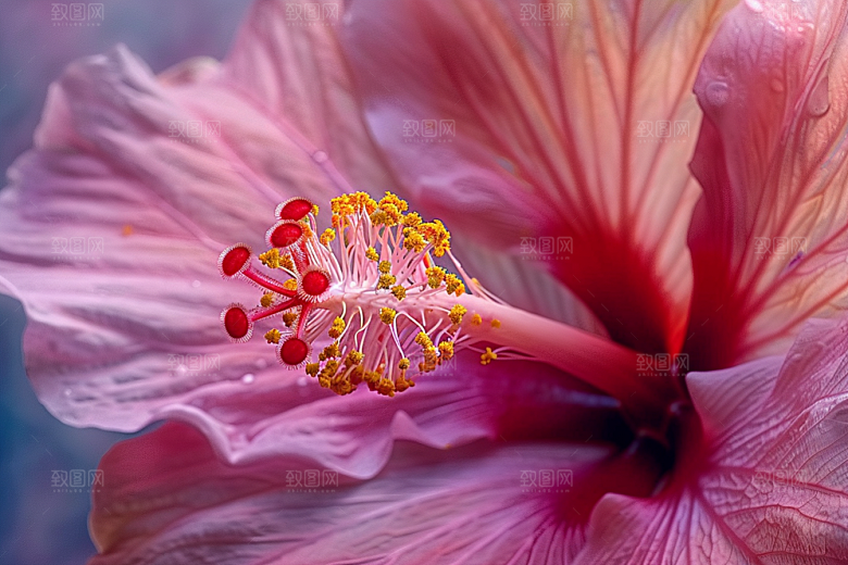 木槿花花朵自然摄影图