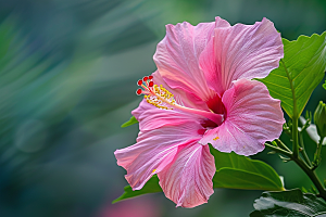 木槿花高清夏季摄影图