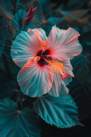 木槿花自然高清摄影图