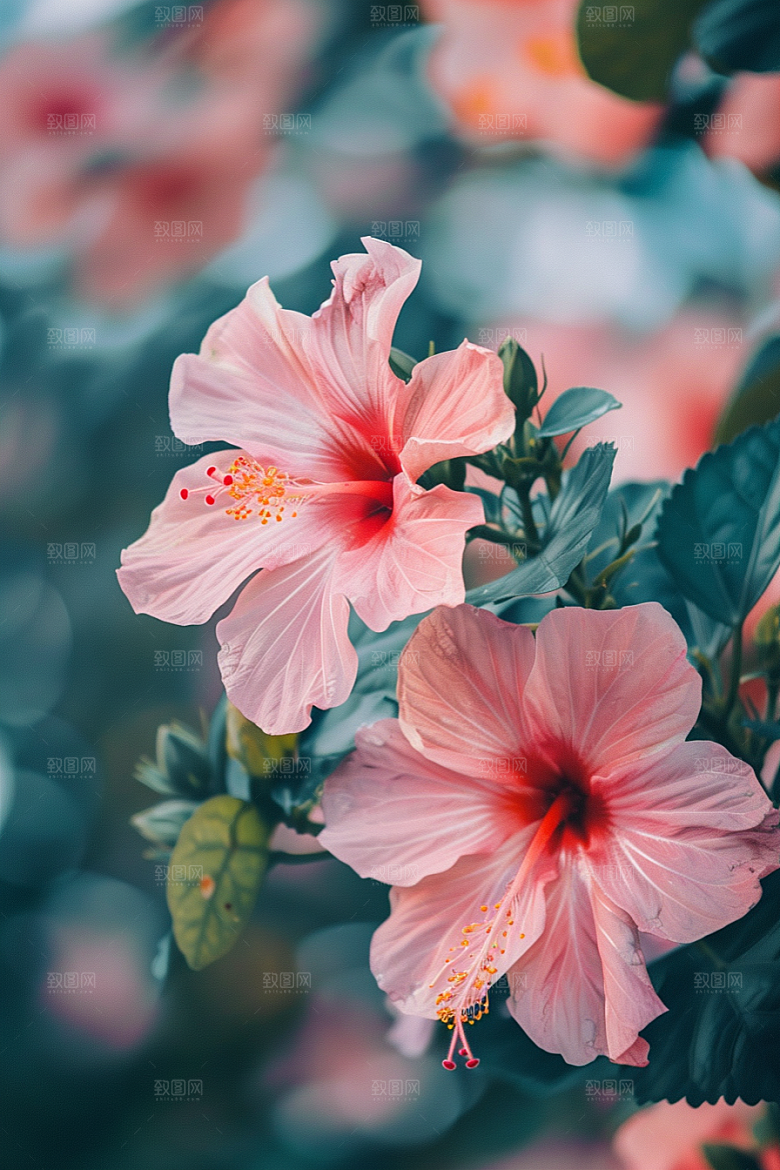 木槿花高清自然摄影图