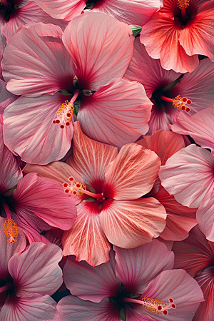 木槿花高清夏季摄影图