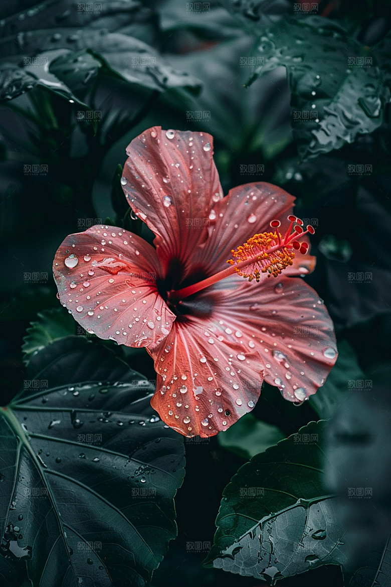 木槿花木棉高清摄影图
