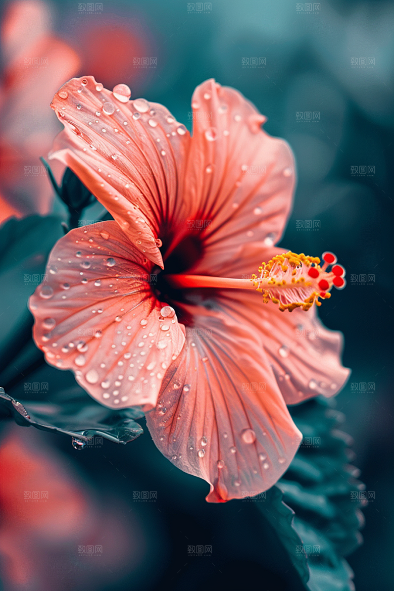 木槿花高清唯美摄影图