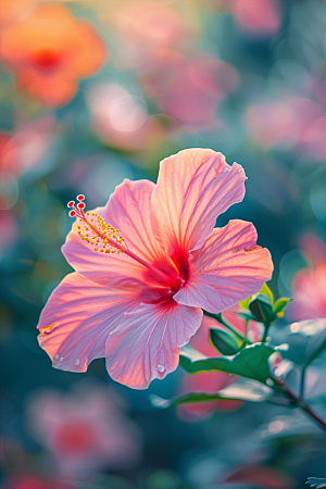 木槿花自然高清摄影图