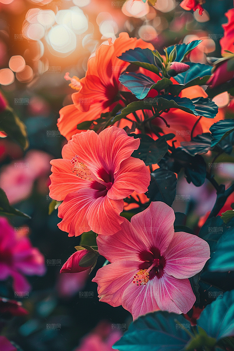 木槿花高清唯美摄影图