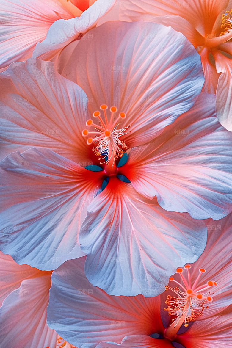 木槿花夏季自然摄影图
