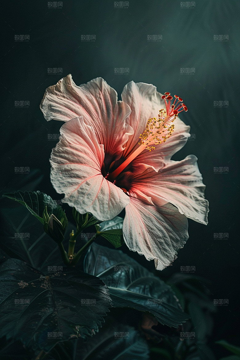 木槿花高清夏季摄影图