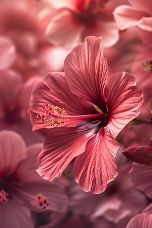 木槿花花朵高清摄影图