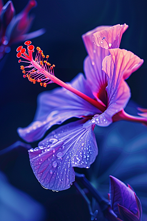木槿花自然木棉摄影图