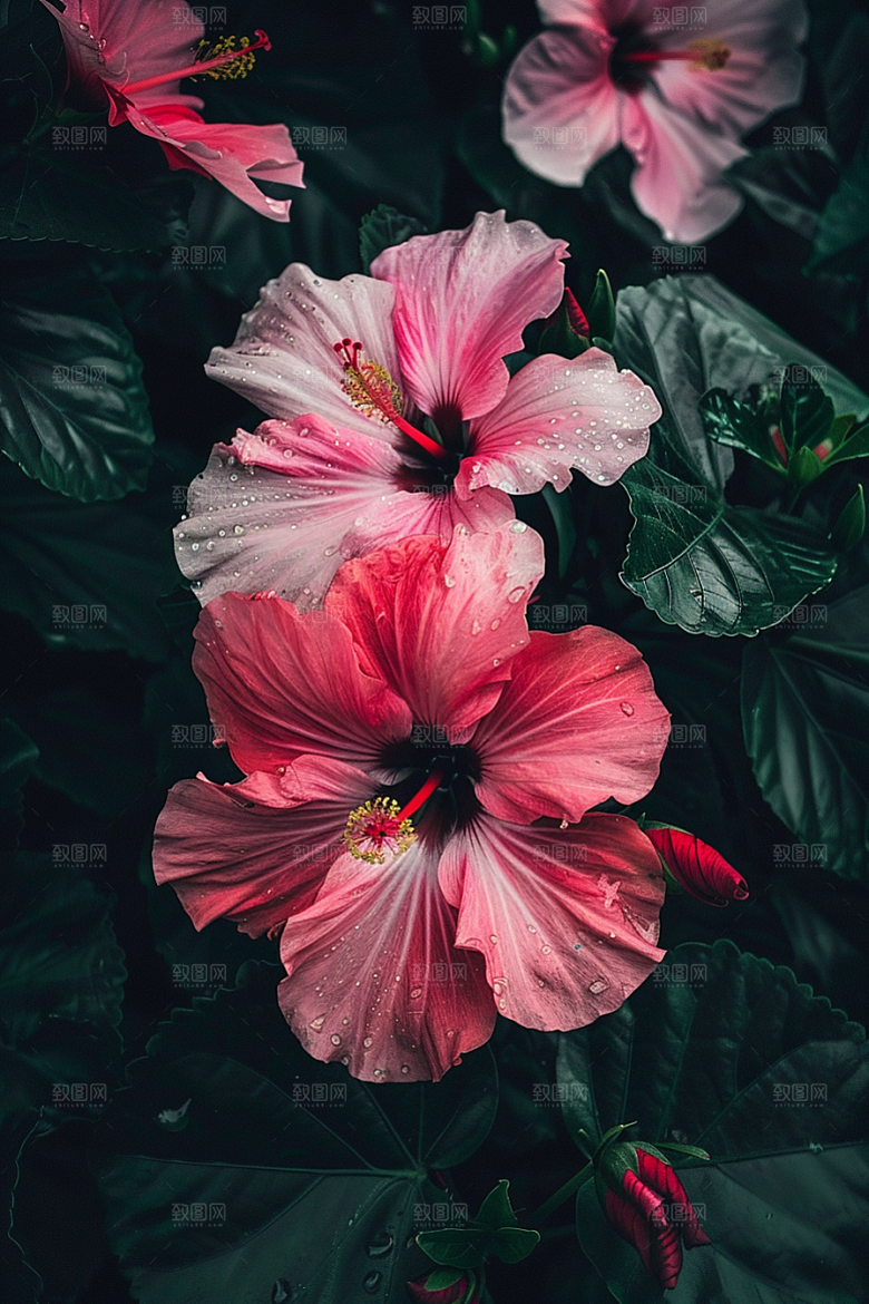 木槿花木棉植物摄影图