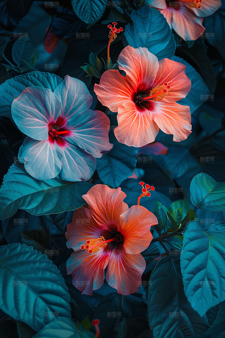 木槿花高清自然摄影图